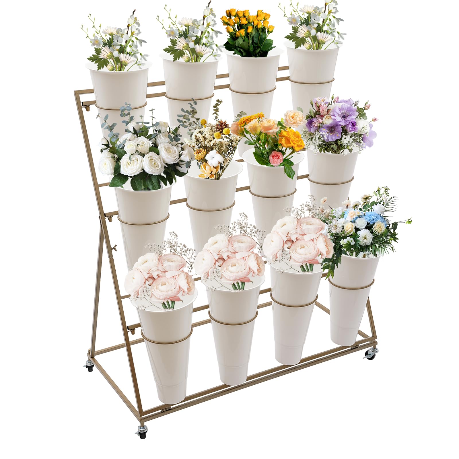 Amazon.co.jp: Undercat フラワーディスプレイスタンド バケツ12個付き