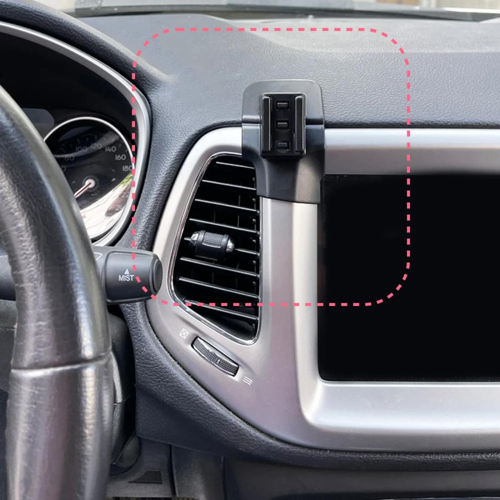 Uchwyt Samochodowy na Telefon dla Jeep Compass 2017-2020, uchwyt na telefon samochodowy uchwyt na telefon samochodowy akcesoria do wsparcia samochodu
