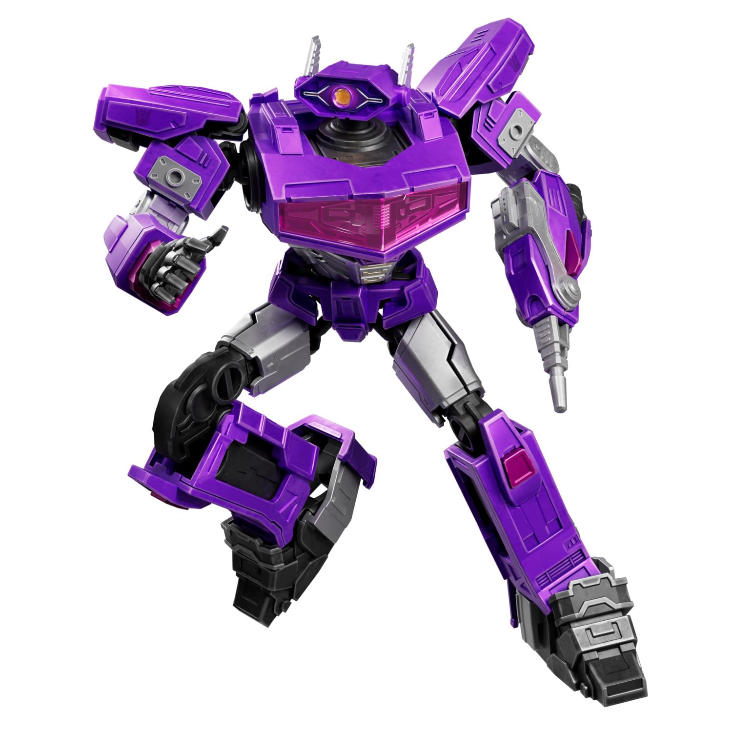 BLOKEES Transformers Shockwave 18, kit de modèle pour Enfants à partir de 12 Ans, Robot de 12,5 cm avec Fonction Lumineuse, 20 éléments Mobiles, système d'emboîtement sans Colle, Accessoires et