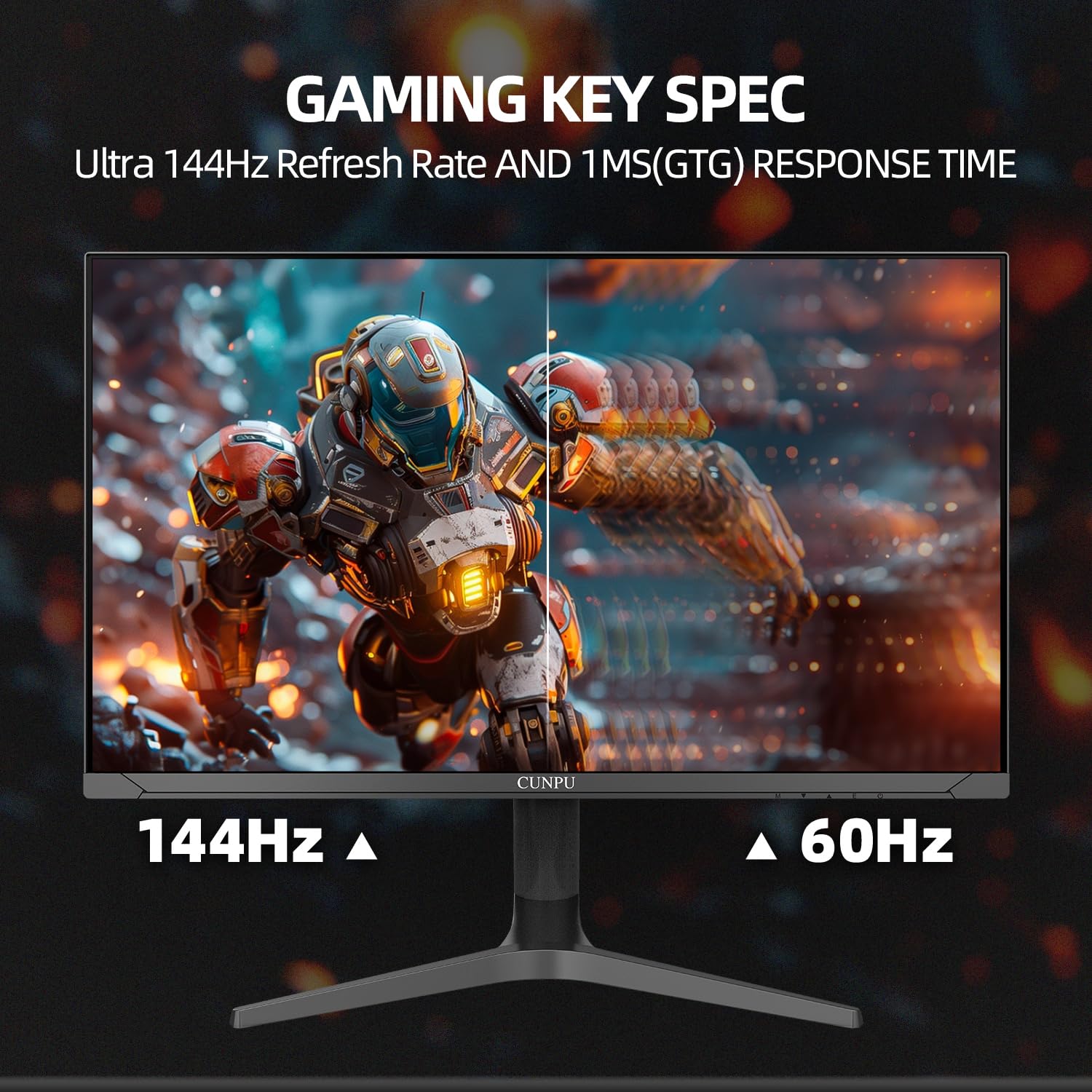 Amazon.co.jp: CUNPU 32インチ 4K 144Hz ゲーミングモニター UHD 高速