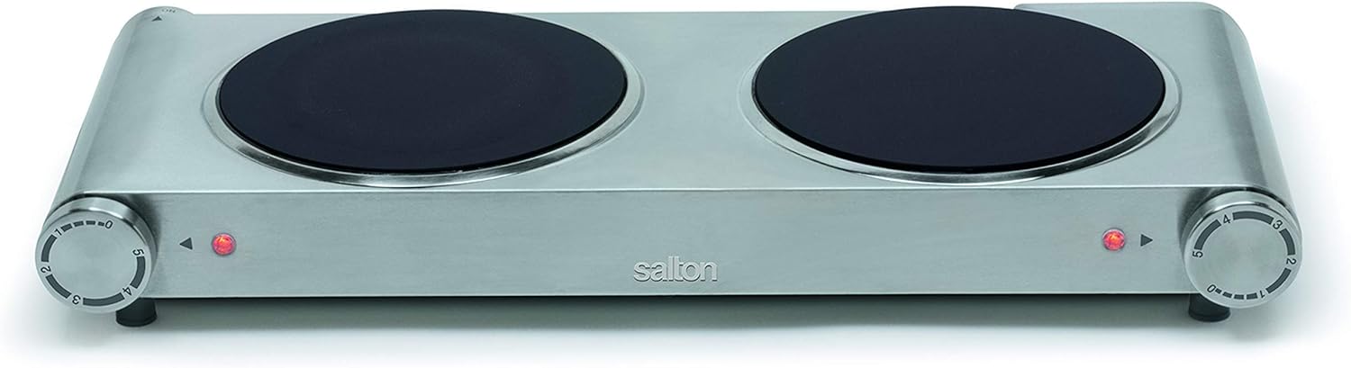 Salton Cooktop - Infrared Portable Double