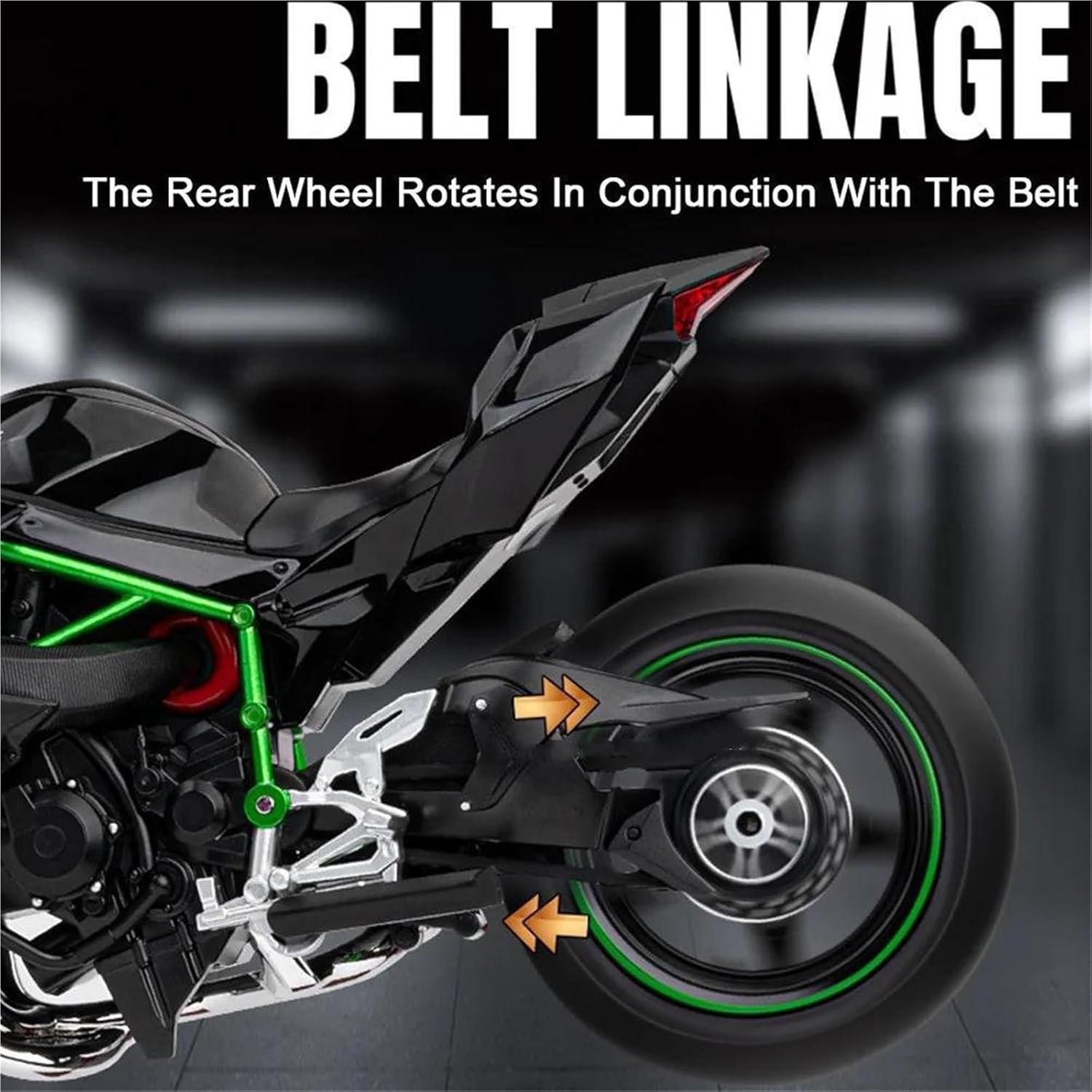 Collection 1/9 Scale for H2R Alloy Motorcycle Model Diecast Toys Birthday Gift Collection