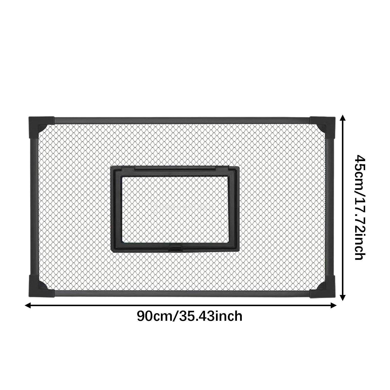 HouseVibe Aquarium Bildschirm Top Abdeckung Mesh Anti Jumping Net Schutz Netz für Fischsprungschutz – Leicht zu Reinigen – Ideal für Süßwasser & Meerwasser Aquarien- 90x45cm