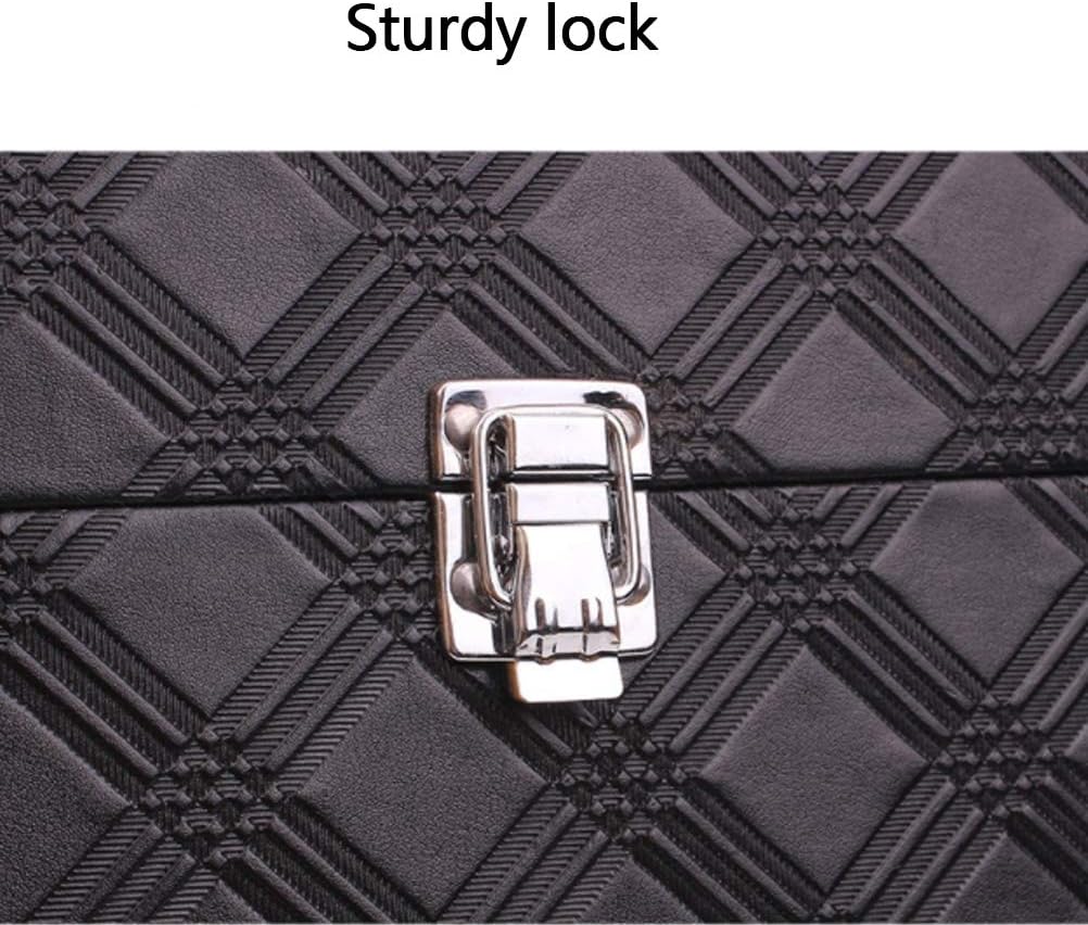 Cosmetic Case Portable Large Capacity Multi-Function Travel Cosmetic Storage Box Professional Storage Jewelry Nails (Black)