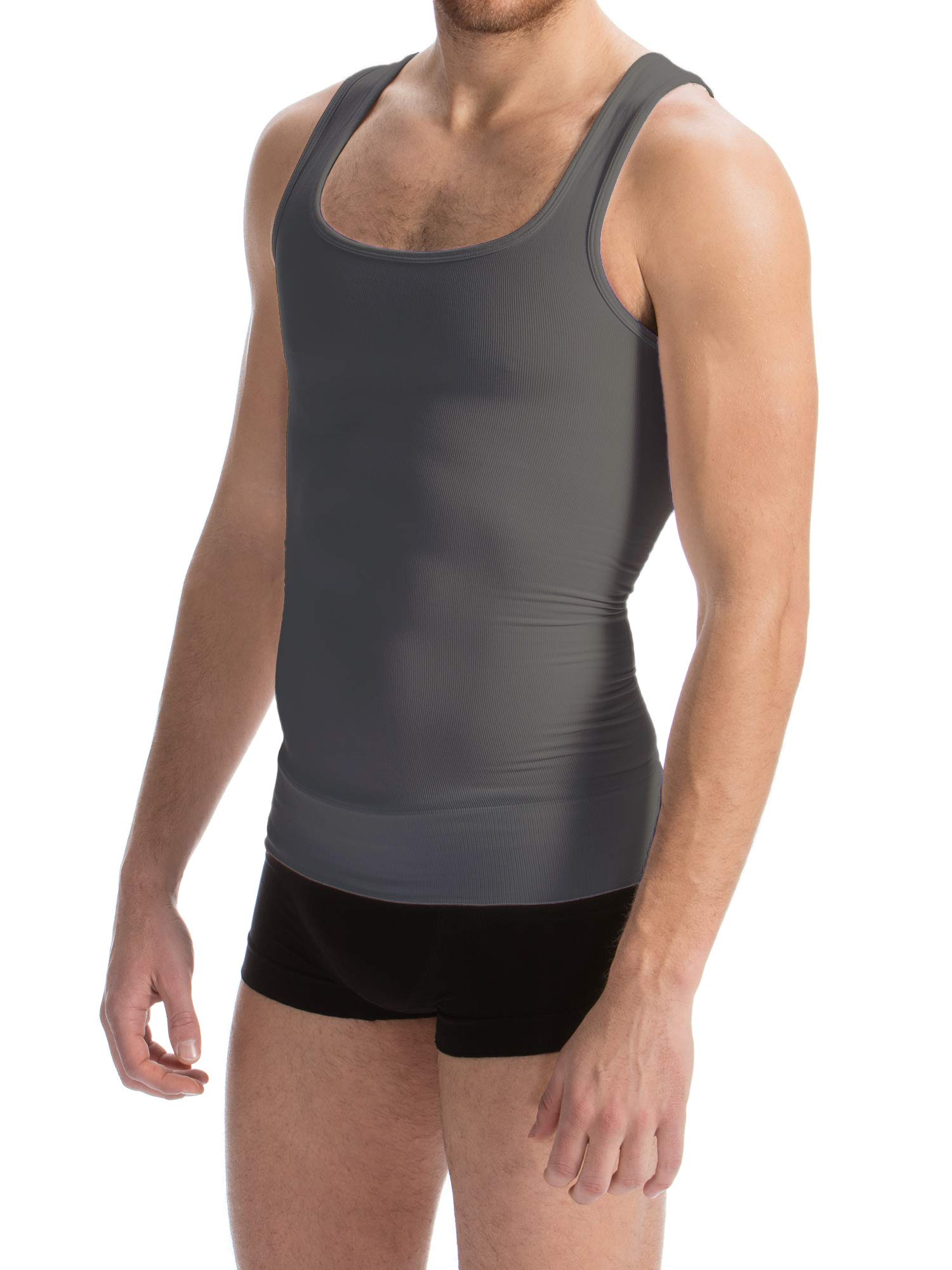 FarmaCell Canottiera Contenitiva Uomo, Compressione Totale Petto e Addome, Intimo Modellante in Cotone, Made in Italy, 418
