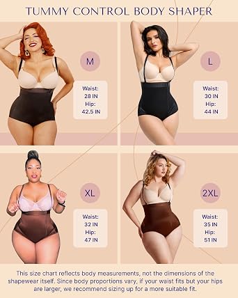 SHAPELLX Tummy Control Body Shaper Panties High Waist Shapewear Panty Women Waist Trainer (-Large Brown)