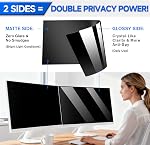 ZOEGAA [2 Pack] 24 Inch Computer Privacy Screen for 16:9 Widescreen Monitor | Privacy Screen for Monitor Suitable for Offices, Cafes, Commuting,individuals,mid‑to‑large businesses or Working from Home