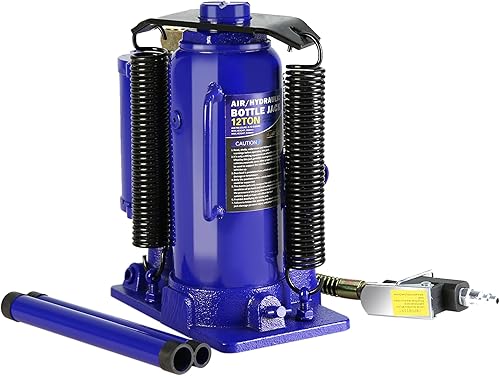 Gato de botella hidráulica de aire neumático, 12 toneladas24,000 libras, todo soldado con autógena, rango de elevación de 10.2-20.1 pulgadas, con Gato de botella hidráulica de aire neumático, 12 toneladas24,000 libras, todo soldado con autógena, rango de elevación de 10.2-20.1 pulgadas, con