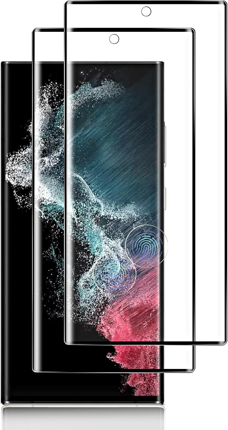 Kuteja Samsung Galaxy S22 Ultra Screen Protector, [Fingerprint Unlock