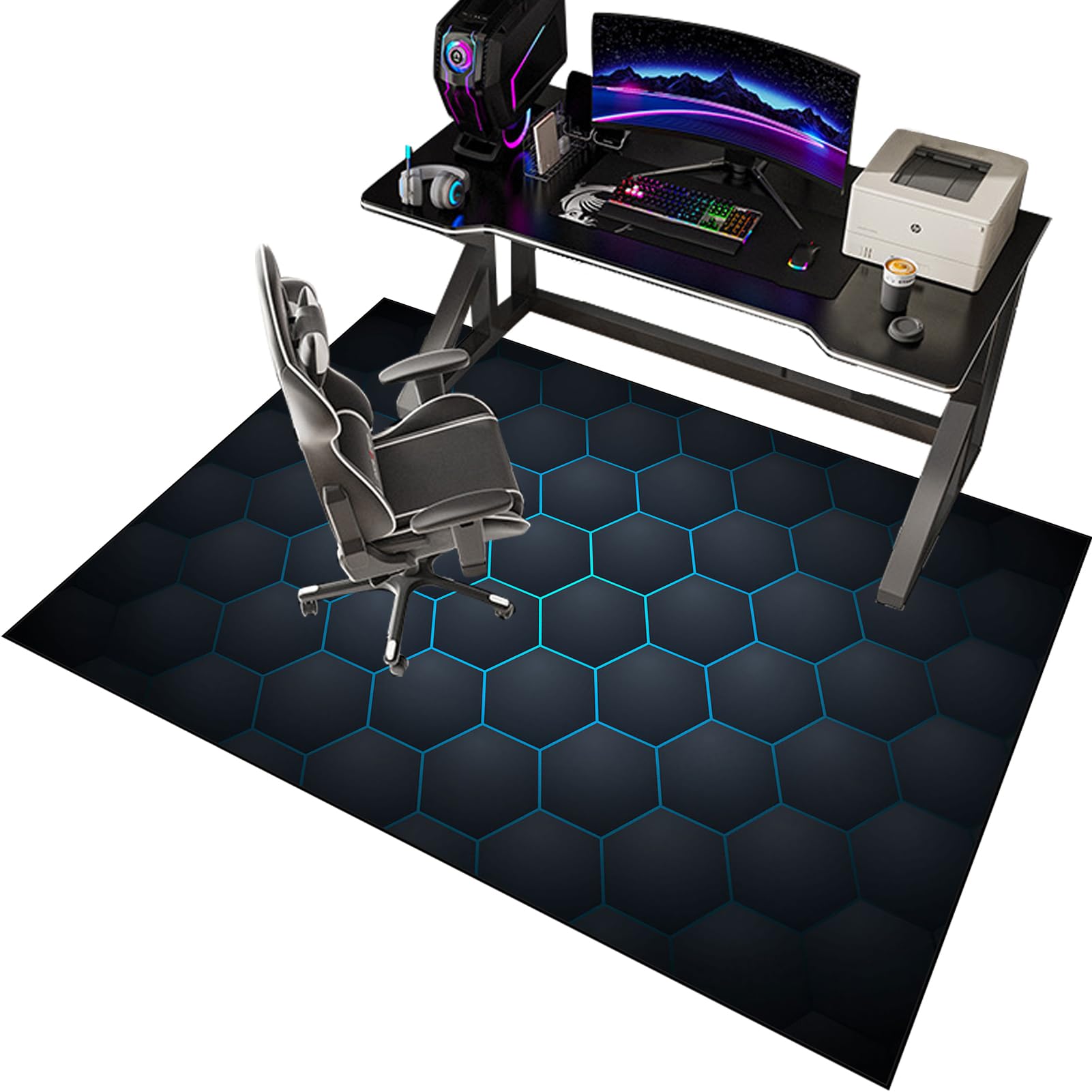 Tapis pour fauteuil anti rayure protège parquet bureau
