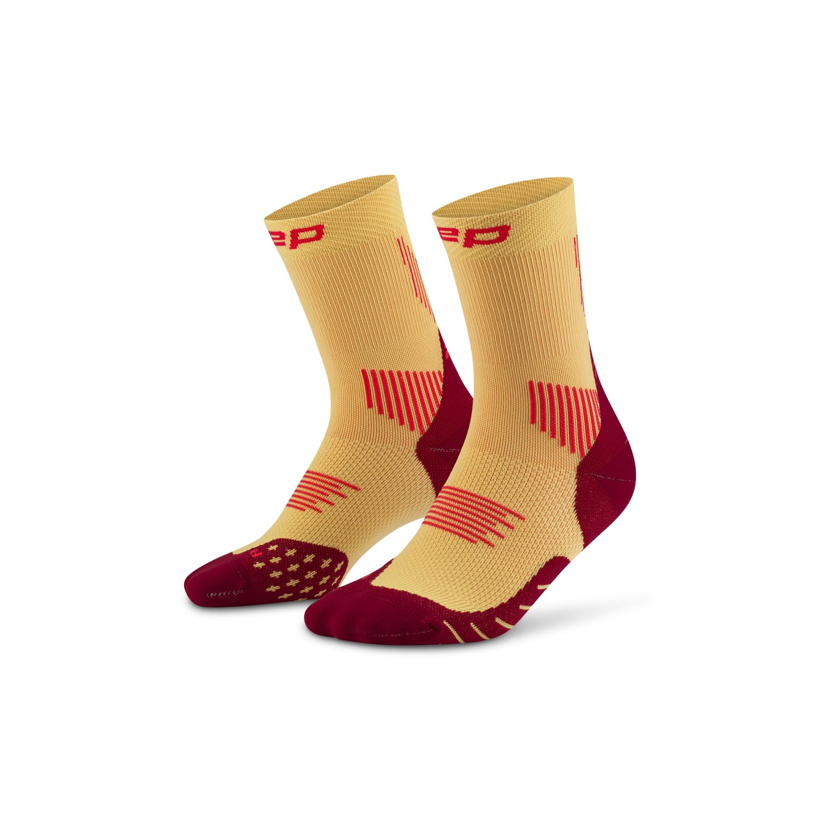 CEP CORE 5.0 MID CUT LAUFSOCKEN DAMEN – Leistungsstarke Kompression Socken Damen mit gezielter Stabilisierung, Air Channels und passgenauem Sitz – Ideale Laufsocken für lange Distanzen