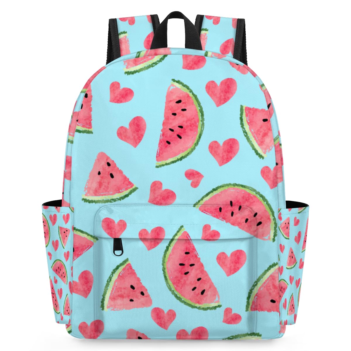 OMFUNS Beach Watermelon Kids Backpack for Boys Girls Summer Fruit Preschool Toddler Backpack Kindergarten Nursery Bookbag Travel Children Lightweight