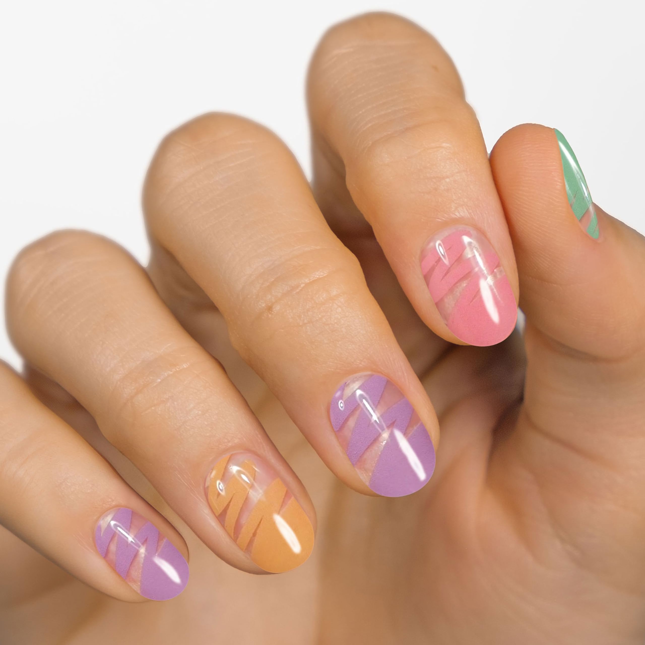 MOYOU LONDON Semi Cured Gel Nail Strips, 20 Pcs. Waterproof Gel Nail Wraps, Cures in Sunlight or UV/LED Lamp - Image 2