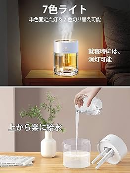加湿器 美品 Amazon.co.jp: 【最新 版・ 3つのノズル】 加湿器 SAIKOUCOOL