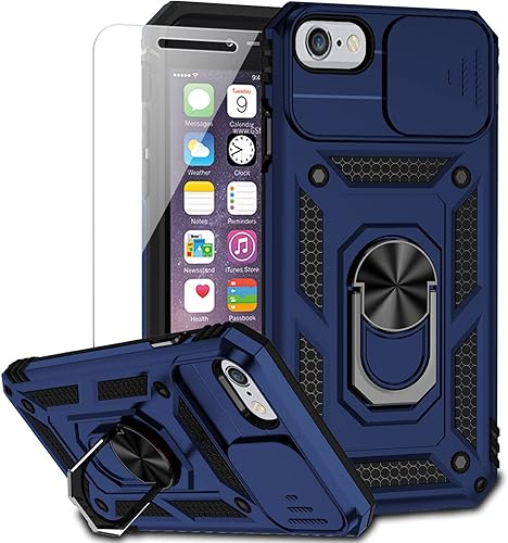 Funda para iPhone SE (3 y 2 generación) 2022 y iPhone 876 con cubierta para lente de cámara, protector de pantalla HD, protección contra caídas de