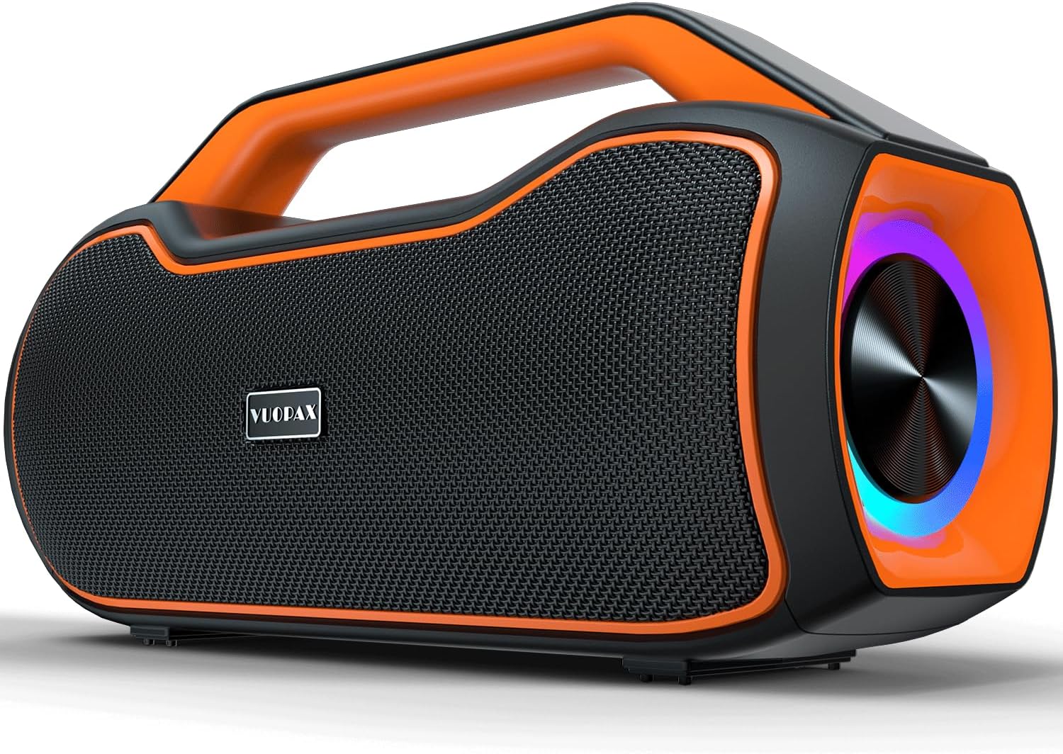 Portable Bluetooth Speaker Bass Boost, 200W Peak Loud Powerful Speakers Wireless w/2*Bass and 2*tweeters, 20H Playtime,IPX6 Waterproof, BT5.4, Suitable for Party, Beach, Camping,Outdoor,Large Jobsite,