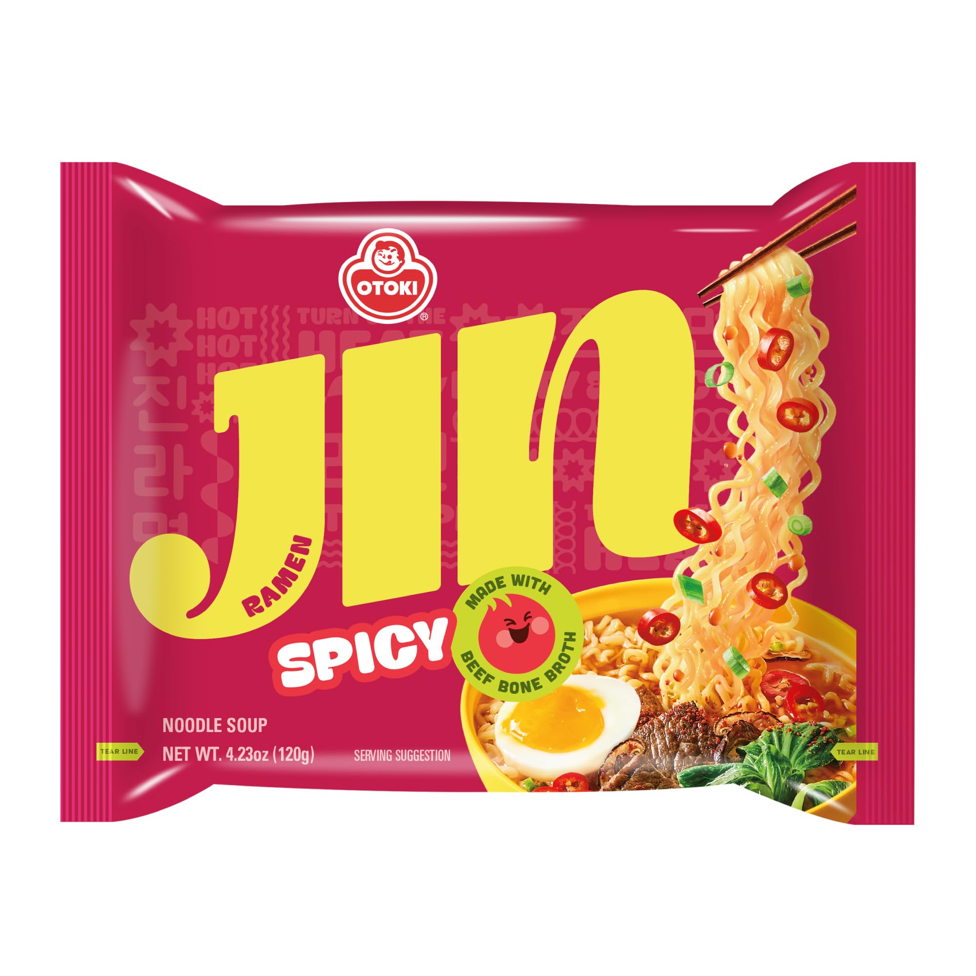 Amazon.com : OTOKI Jin Ramen Mild Flavor (32 Pack), Authentic