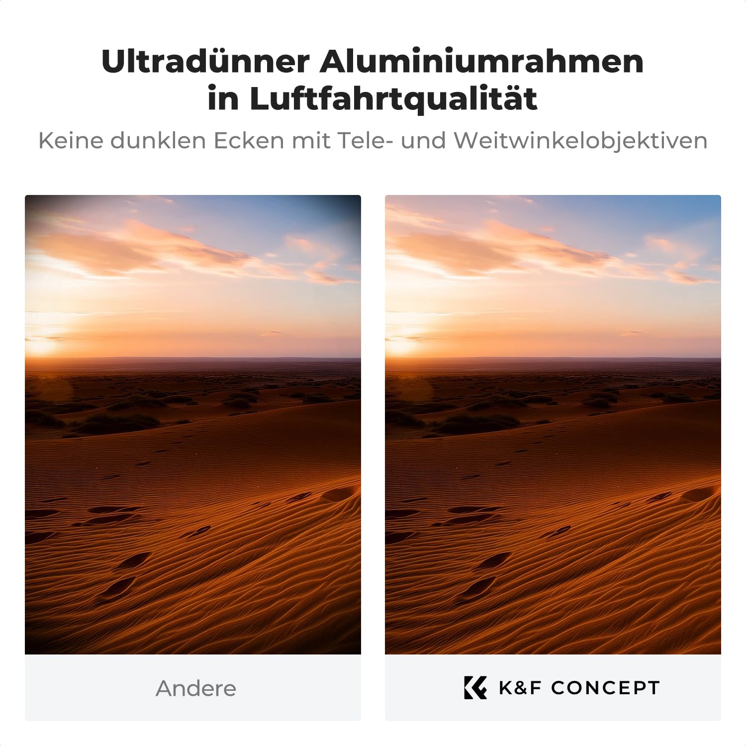 K&F CONCEPT UV Filter 67mm Ultra-niedrige Reflexion & 9H Härte 2-in-1 Schutzfilter (Nano-Xcel)