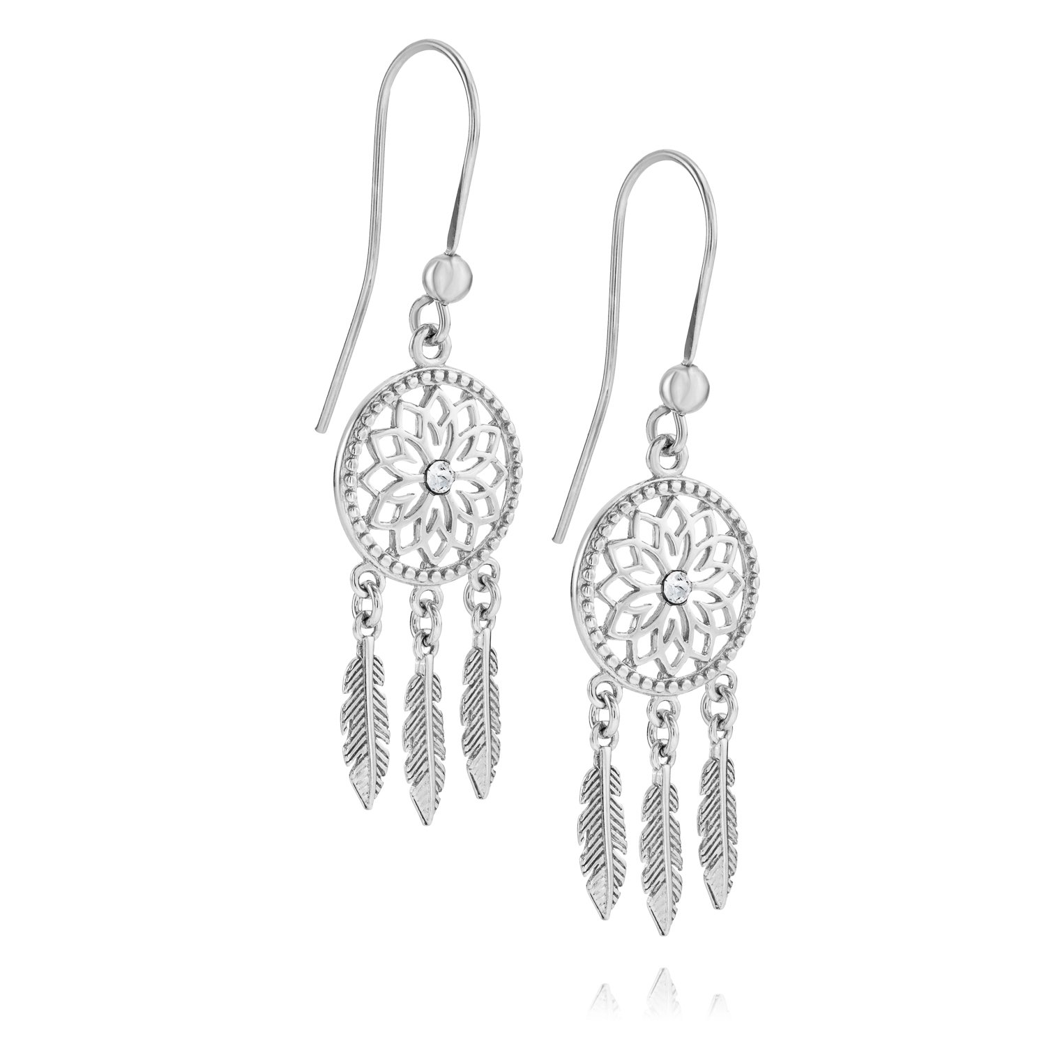 LILLY MARIE Orecchini Pendenti Donna In Argento Sterling Con Finitura Rodio Prodotti Nellue