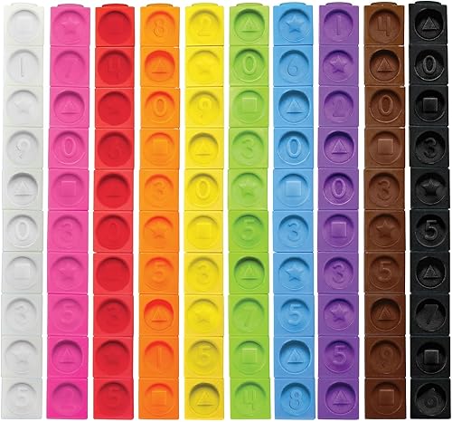 Miniatura 3 de Teacher Created Resources Números y formas de conexión de cubos, juego de 100