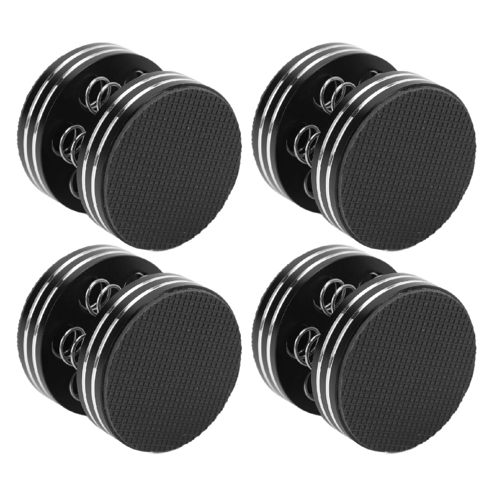 Piedini isolanti per altoparlanti HiFi, supporto ammortizzante a molla per altoparlanti, subwoofer, amplificatori e giradischi, piedini antivibrazione antiscivolo con base in gomma (Nera)
