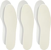 Comfwalk Shoe Filler Inserts for Too Big Shoes - 3 Pairs Full Length Latex Foam Insoles EU 37/US Women 7 Men 4