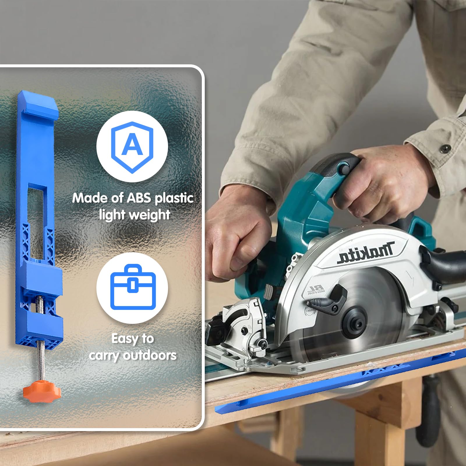 SHINWA Circular Saw Guide L-Angle Fit Round Noko Guide Ruler 23 Cm 230 Mm 78036