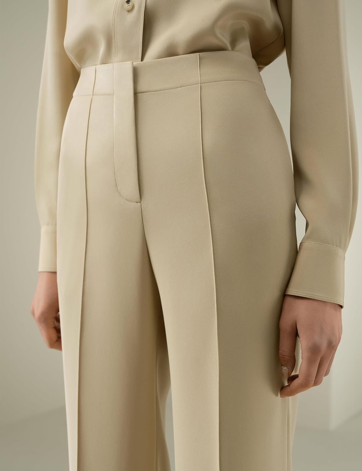 LilySilk 100% Silk Trousers for Women Straight Leg Pants Flattering Fit - Image 6