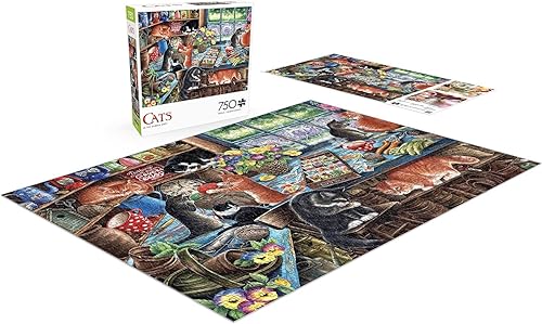 Miniatura 4 de Buffalo Games - Irina Garmashova-Cawton - in The Garden Shed - 750 Piece Jigsaw Puzzle for Adults -Challenging Puzzle Perfect for Game Nights -