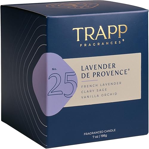 Miniatura 2 de Trapp - Nº 25 Lavanda de Provence - Vela distintiva de 7 oz. - Fragancia aromática para el hogar con aroma floral de lavanda francesa, salvia clara