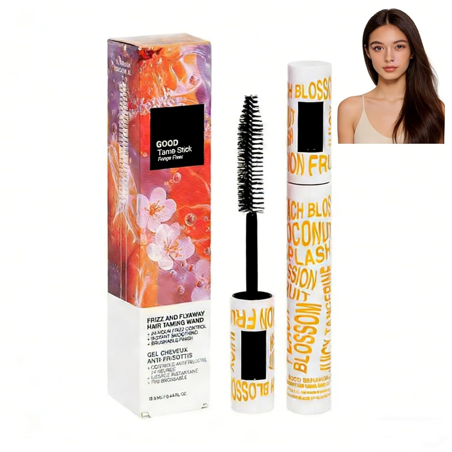 Frizz Control Stick & Flyaway Taming Wand – Lightweight Hair Styling Gel for Smooth, Sleek Hair – Anti-Frizz, Non-Greasy, No Flaking, Edge Control