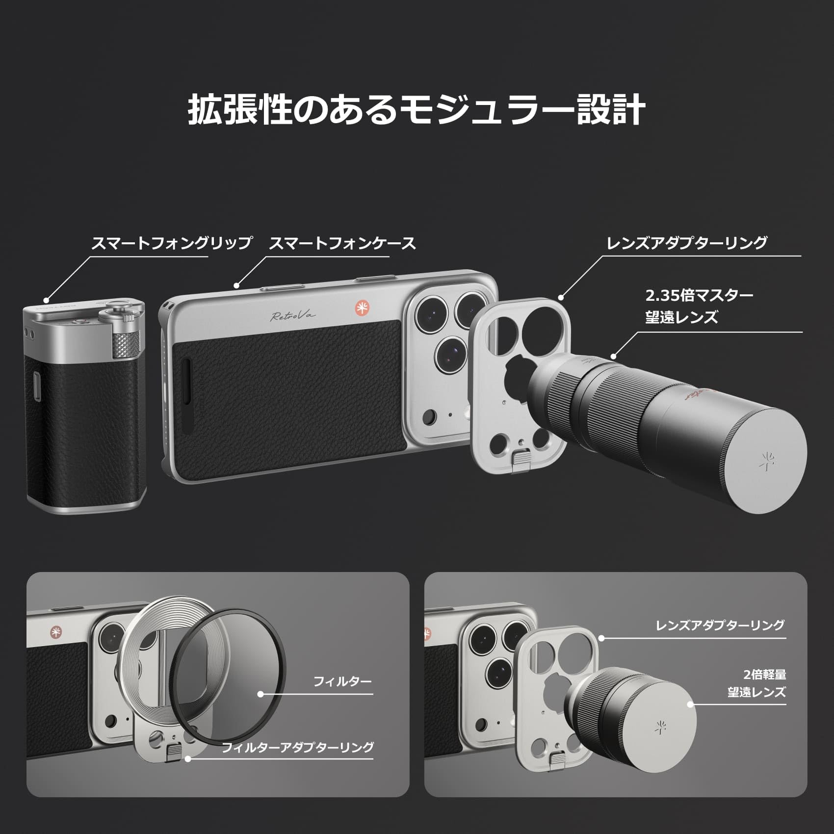 Amazon.co.jp: PGYTECH Retrova グリップキット オールインワンセット
