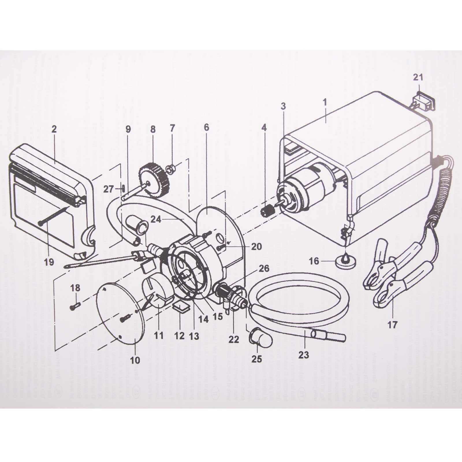 Proxxon Ap 12 25262 Pompa Oleju, Żółty/Szary, 250 l/h