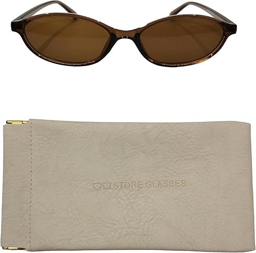 Miniatura 4 de VIGUEUR Lentes de sol ovalados retro de ojo de gato para mujer, lentes de sol polarizados retro ovalados de los años 9, Oro