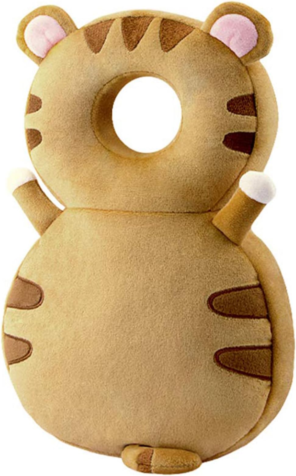 Baby Walker Head Protector Toddler Adjustable Baby Head Protection Backpack Wear Safety Pad (Tiger)