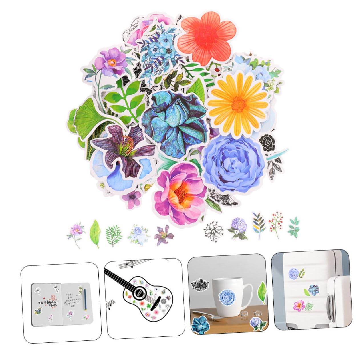DOITOOL 5 Sätze Aufkleber Für Journaling Und Scrapbooking Rubbelkarten-aufkleber Wiederverwendbare Aufkleber Scrapbooking Sticker Scrapbook Stickers Sammelalbum Liefert 100 Stück * 5