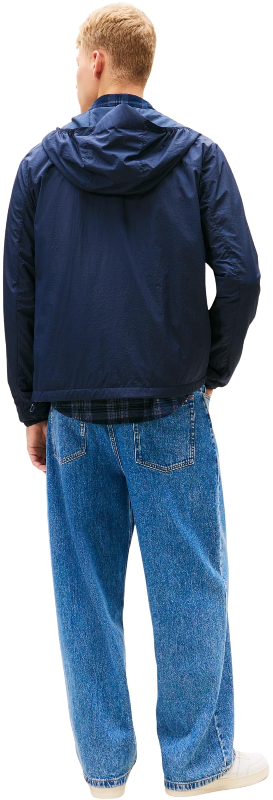 Tommy Jeans Tjm Fleece Chicago Jacket Ext Dm0dm22291 Chaqueta cortavientos Hombre (Pack de 1)