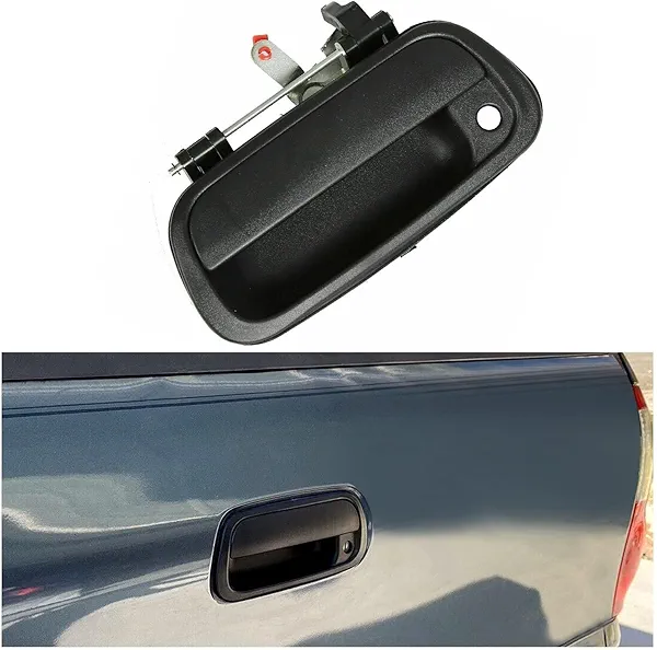 ECOTRIC Tailgate Handle Liftgate Latch Compatible with 2000-2006 Toyota Tundra Replacement for 69090-0C010 69090-0C030C0