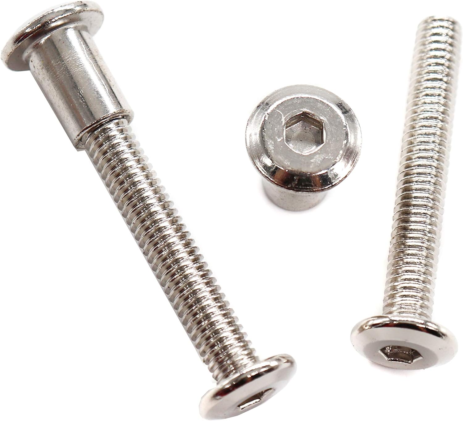 binifiMux 10Pack M6 40mm Rivet Countersunk Socket Cap Screws Barrel