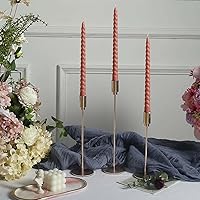 Vista 25 de Efavormart Paquete de 5 Velas cónicas negras premium sin aroma de 9" con mecha acanalada, velas altas de cera para cena