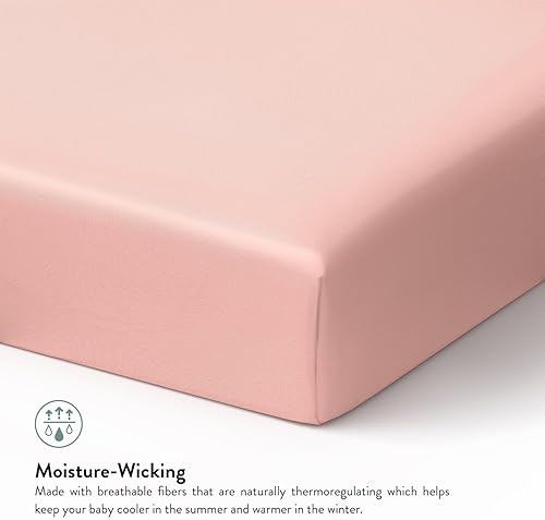 Miniatura 6 de TAFTS - Sábanas de bambú para cuna para niños y niñas, 100 % puro de viscosa orgánica, sábanas de bambú de 400 hilos, 1 unidad, bolsillo profundo de