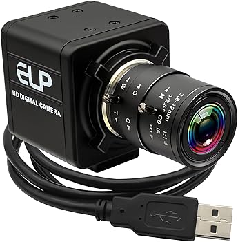 USBカメラ 4K 120fps 1080P　12MP　3倍手動光学ズームレンズ Amazon.co.jp: ELP ガンカメラ 2.8-12mm可変焦点レンズ USBウェブ