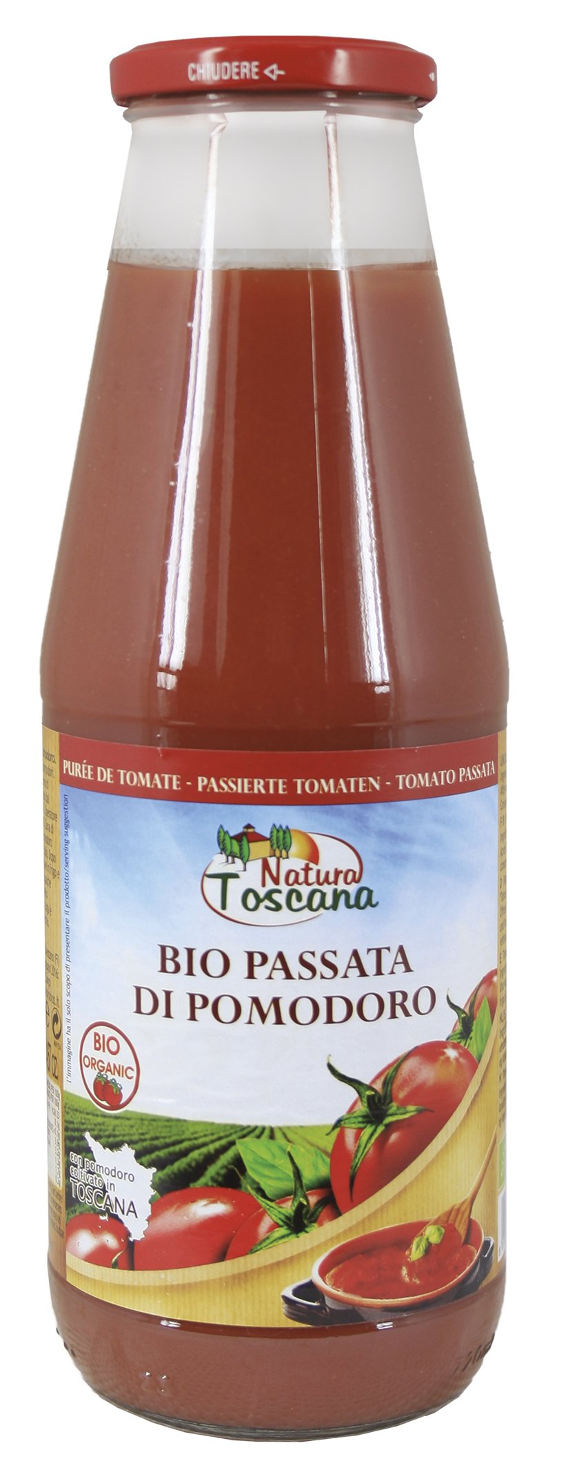 NATURA TOSCANA Pomodori passivi in vetro (1 x 700 g)