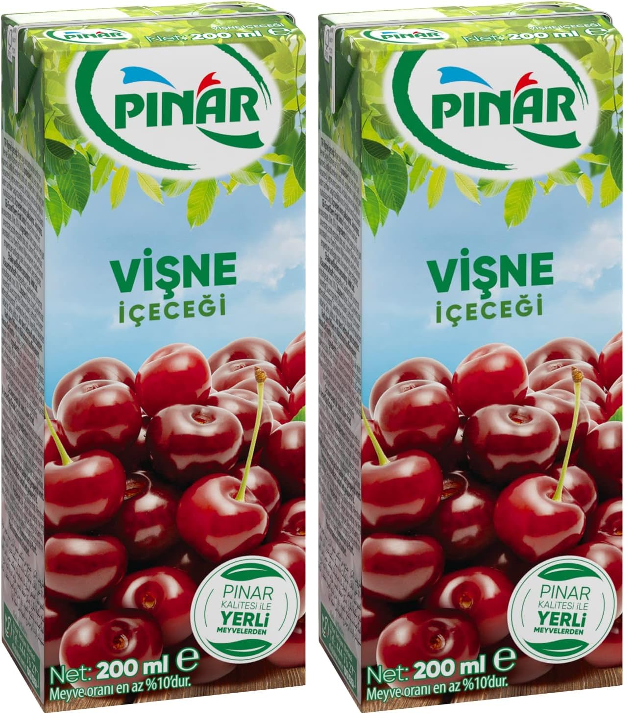 PINAR MEYVELİ İÇECEK VİŞNE 200ML 2li paket