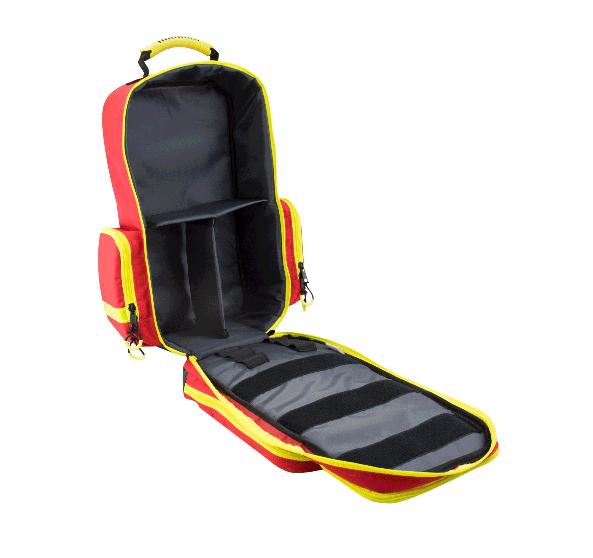 Pro1R PL1C Schwarz - Notfallrucksack leer 23L, Rettungsrucksack & Rettungsdienstrucksack, 5 Modultaschen, Erste Hilfe Rucksack/Notfalltasche, Rettungstasche, Sanitäter Rucksack, Camping