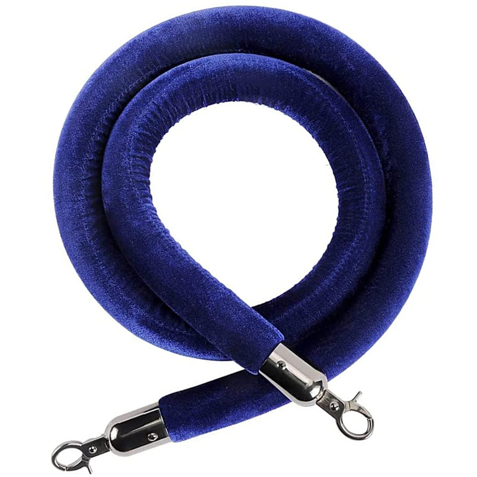 WOTZOV Premium Velvet Queue Barriers With Hooks - Twisted Rope Stanchions For Effective Crowd Control & Line Management At Events, Venues, And Gatherings,A 7ft/215cm