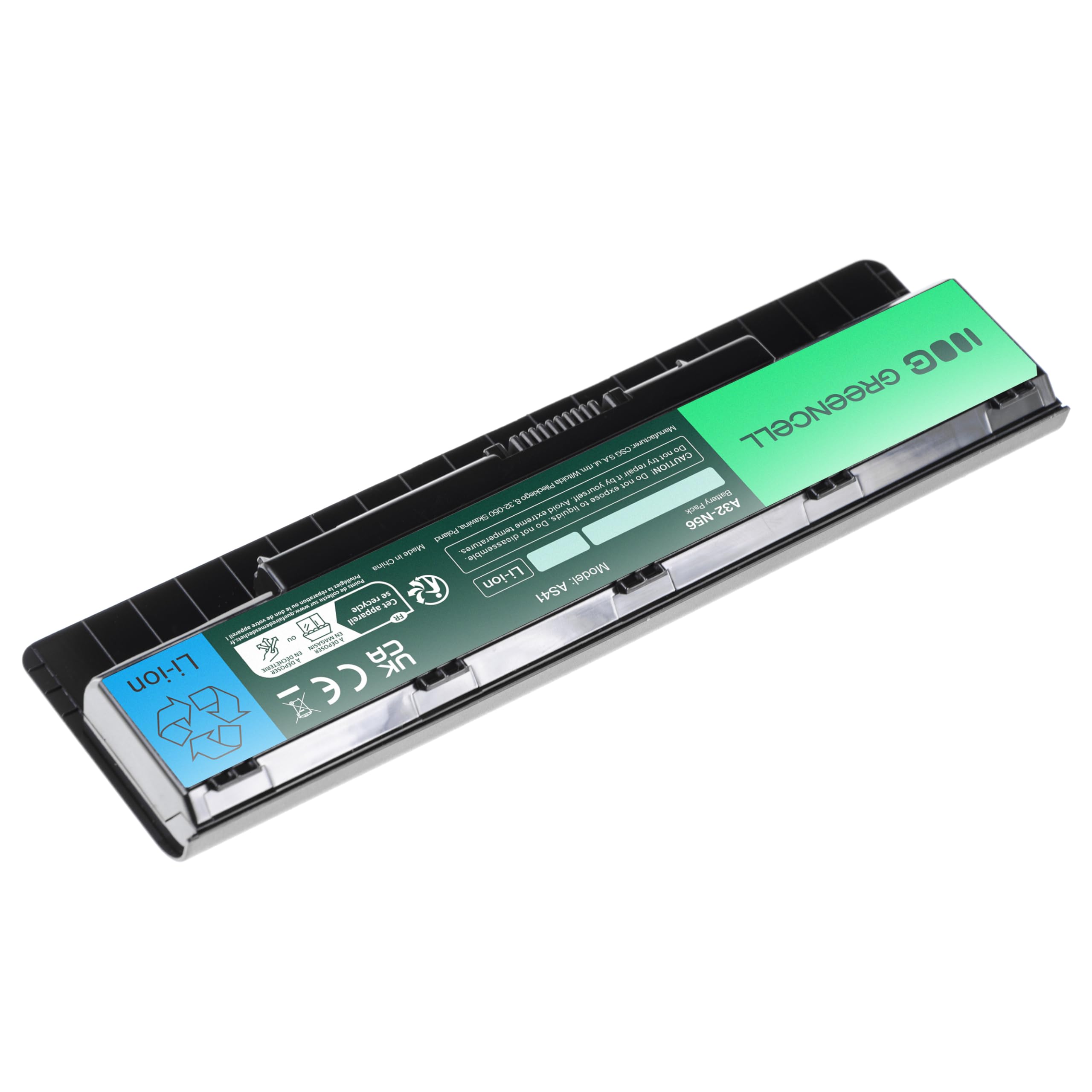 Green Cell Batteria A32-N56 per Asus N56 N56V N56VB N56VJ N56VM N56VV N56VZ N76 N76V N76VB N76VJ N76VM N76VZ G56 G56JK G56JR Portatile (4400mAh 11.1V Nero)