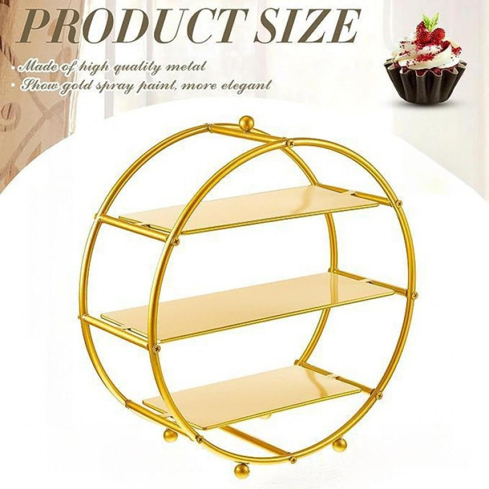 Expositor de bandejas para servir único, creado para resaltar postres y aperitivos en cualquier reunión. Elegante soporte para cupcakes, de frutas, para fiestas,