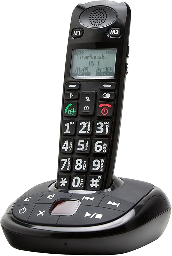 ClearSounds A700 Amplified Cordless Phone with Answering Machine Supports DECT 6.0 Frequency