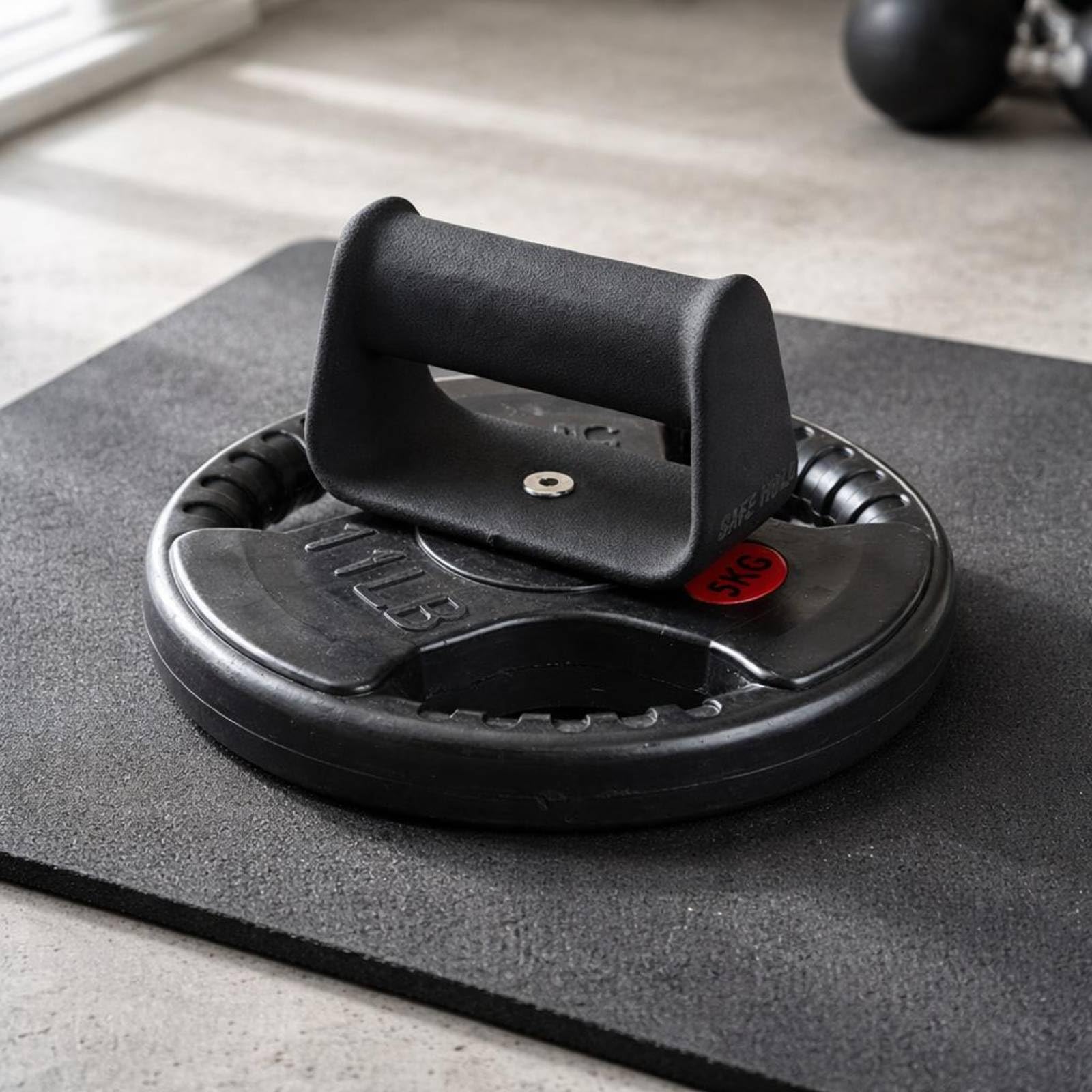 MERIGLARE Poignée Musculation pour Appareil Résistance avec Base Circulaire et Cadre Rectangulaire Vertical pour Exercices Tirage et Préhension avec Surface
